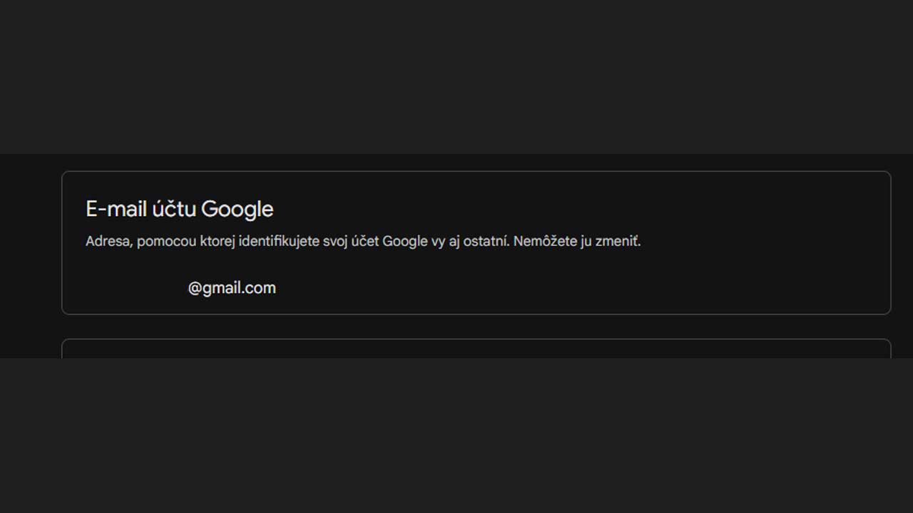 Google konečne dovoľuje zmeniť e-mailovú adresu