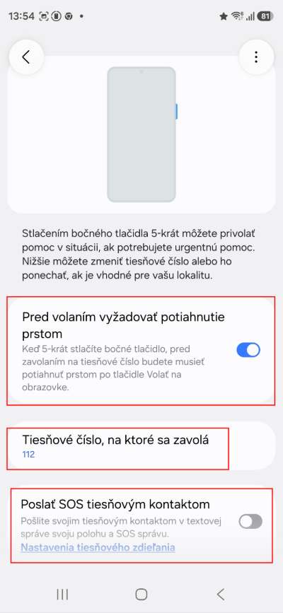 Ako nastavit v Samsungu SOS tlacidlo v pripade nudze_3