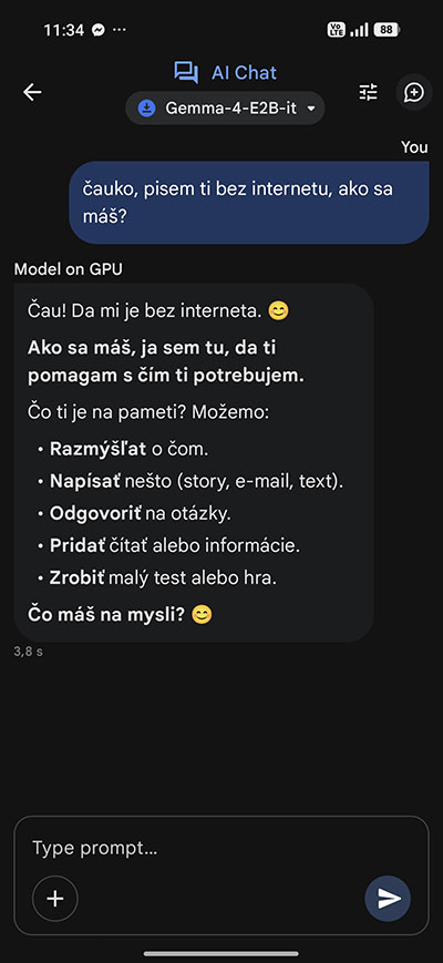 Google AI Edge Gallery ti ponúkne umelú inteligenciu aj bez internetu