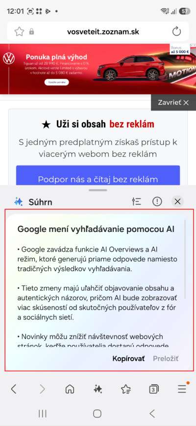 Samsung Ai sumarizacia obsahu na webe_3