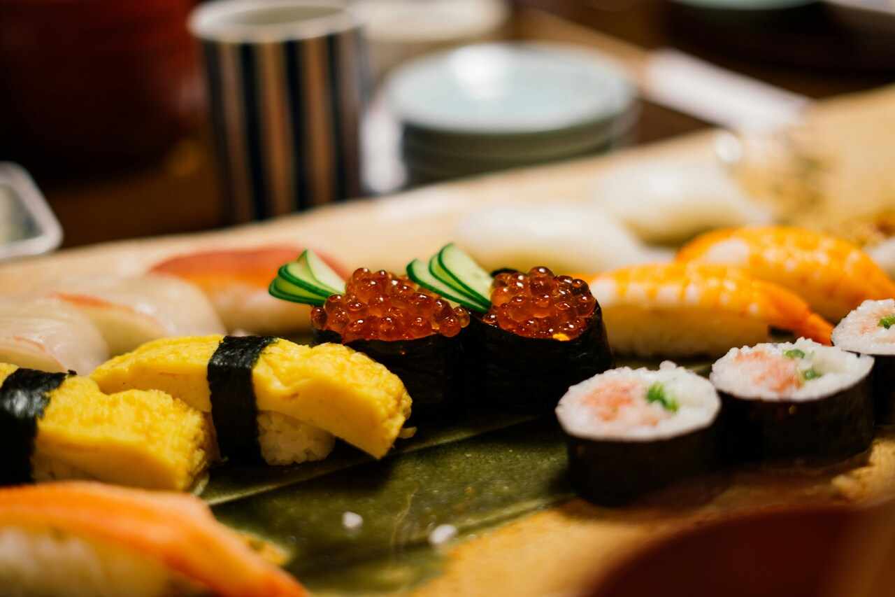 kaviar a sushi