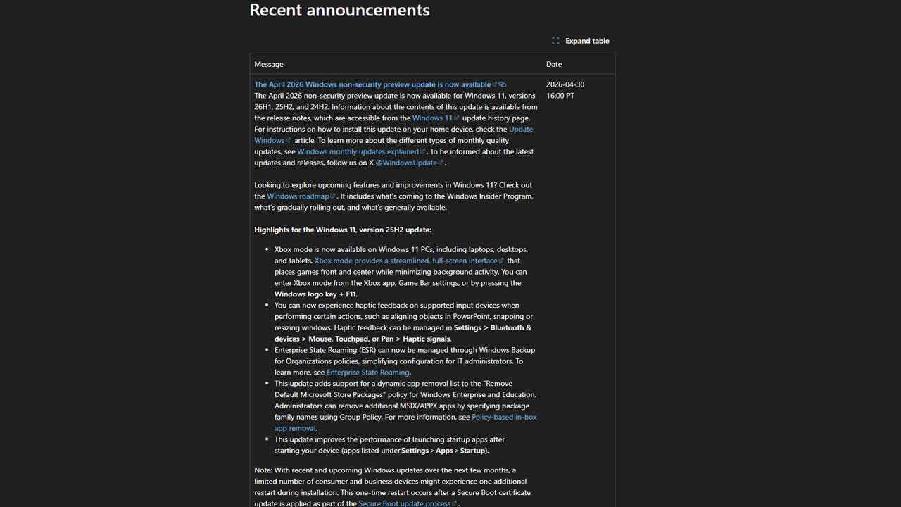 Microsoft priznáva, že opakované reštarty nie sú chybou počítača