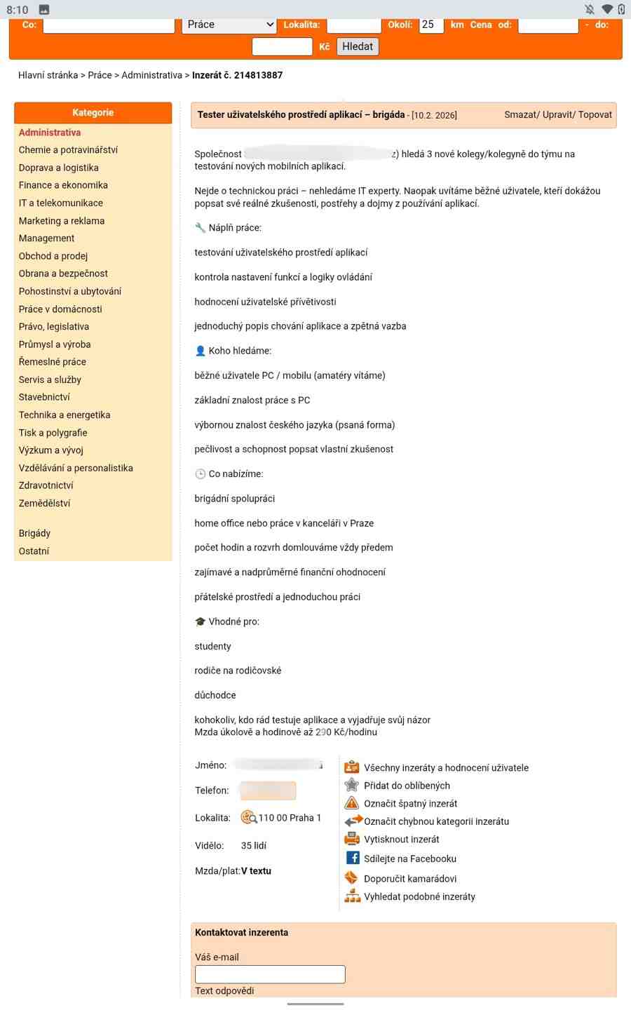 podvod tester bankovych aplikacii
