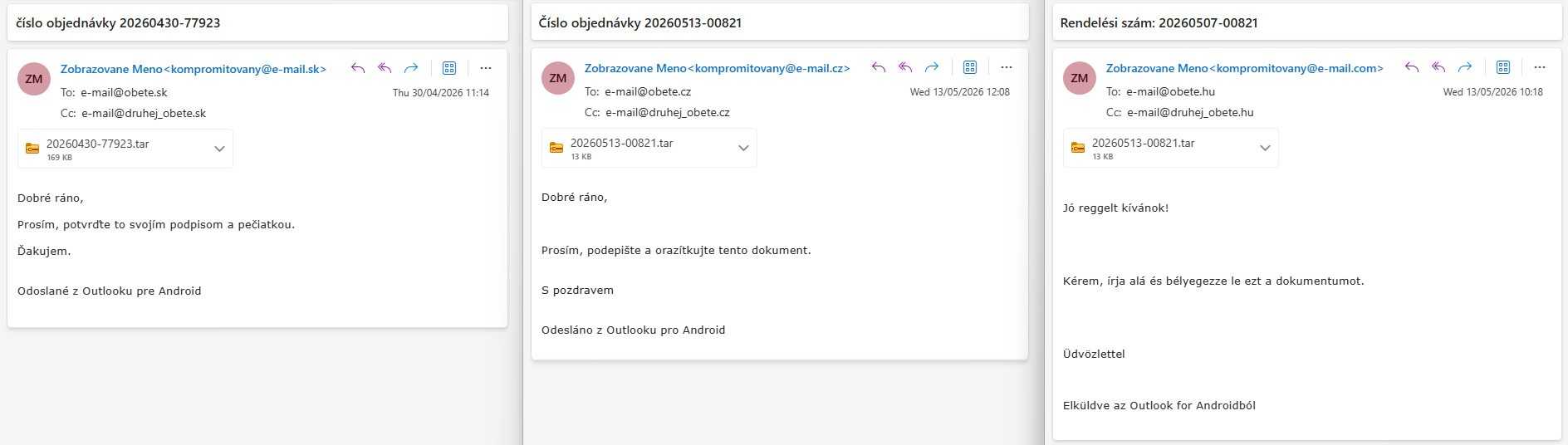 podvodne e-maily zaplavuju schranky slovakov