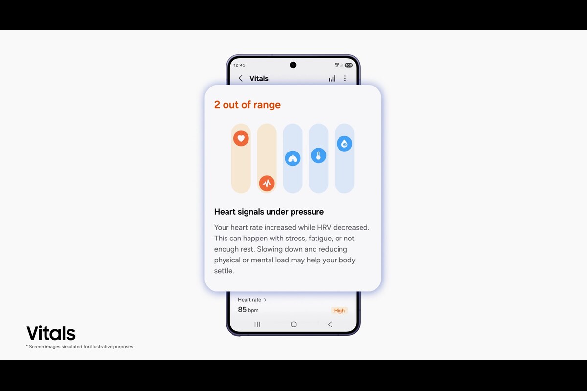 Samsung Health Vitals