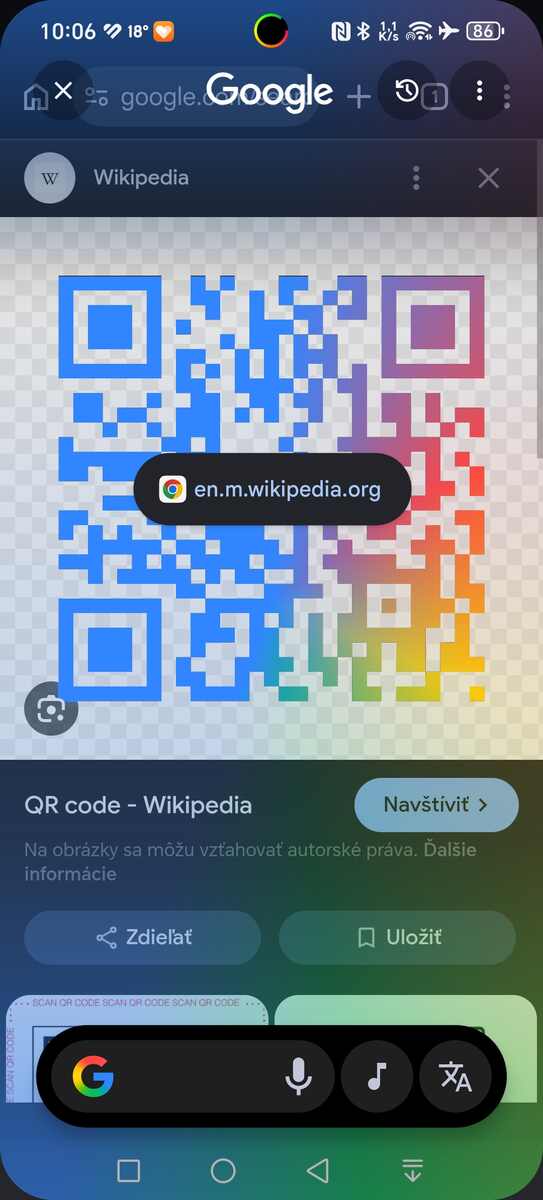 Načítaný QR Kód