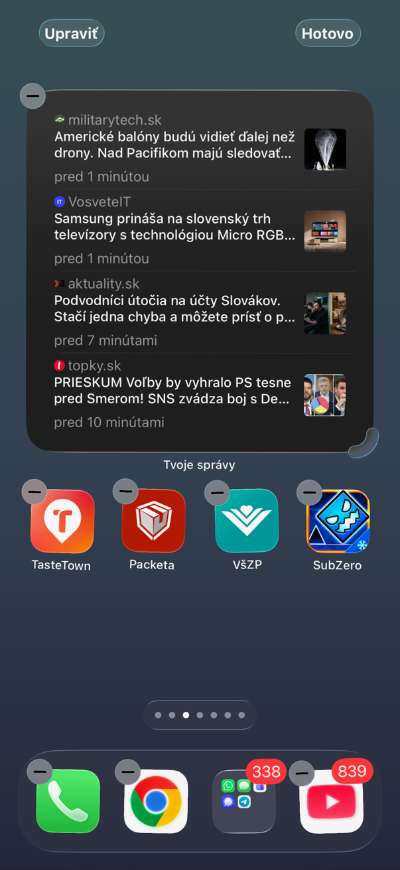 ako pridat widget so spravami na iOS_4