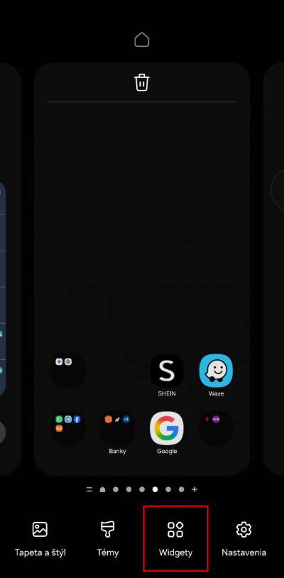 pridanie widgetu so spravami na obrazovku telefonu Android_1