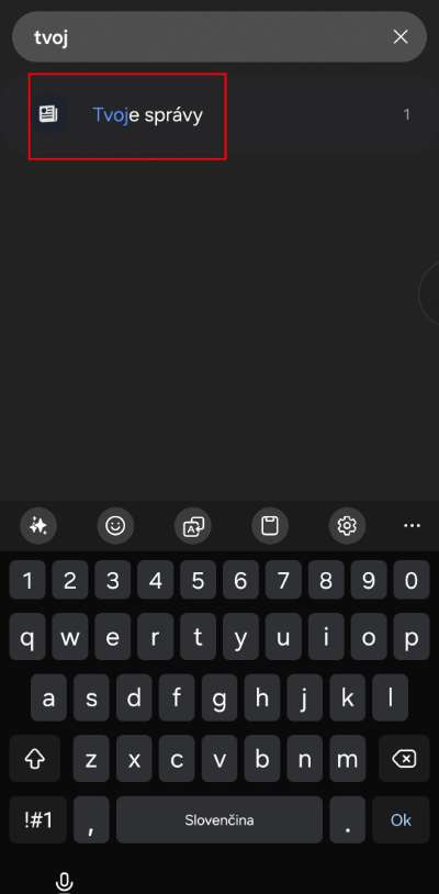 pridanie widgetu so spravami na obrazovku telefonu Android_2