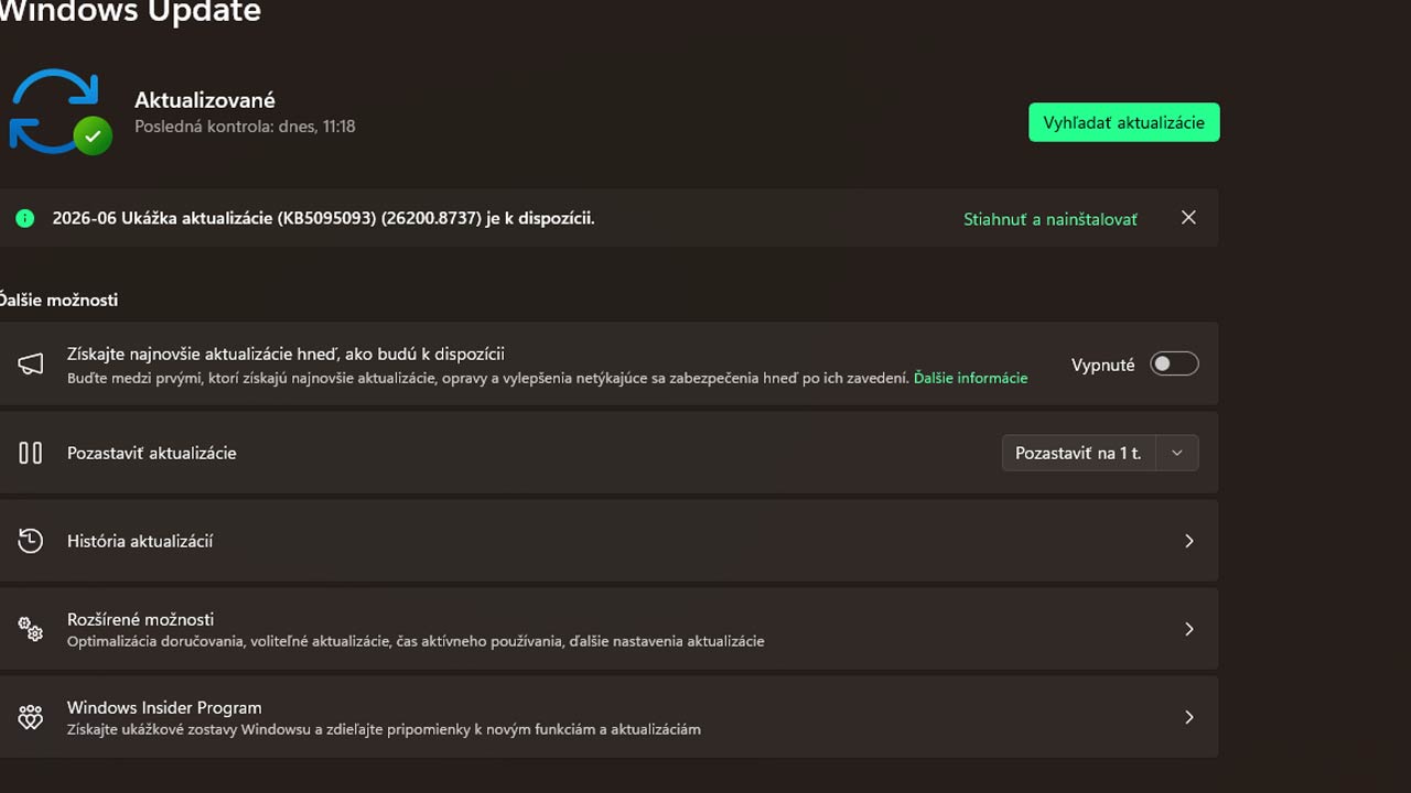 Windows 11 dostal nový spôsob odloženia aktualizácií