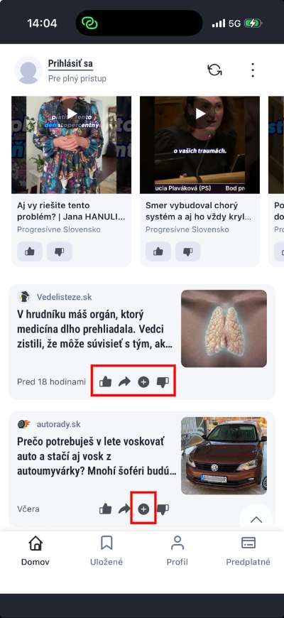 tvoje spravy prisposobenie obsahu