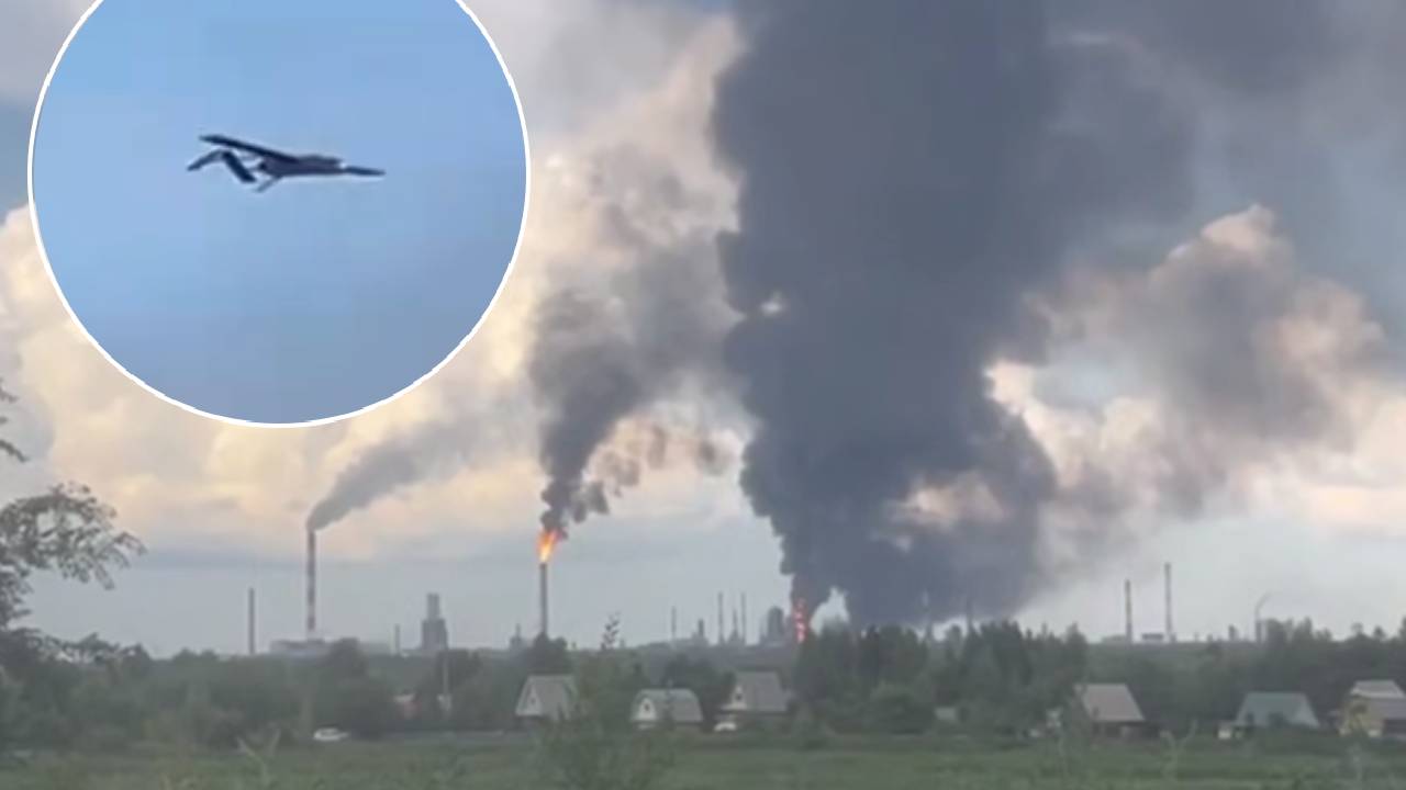 FP-1 dron zasah za Uralom sa Omsk ruska rafineria