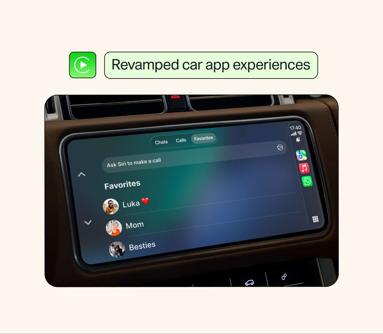 WhatsApp vylepsenia car play a android auto