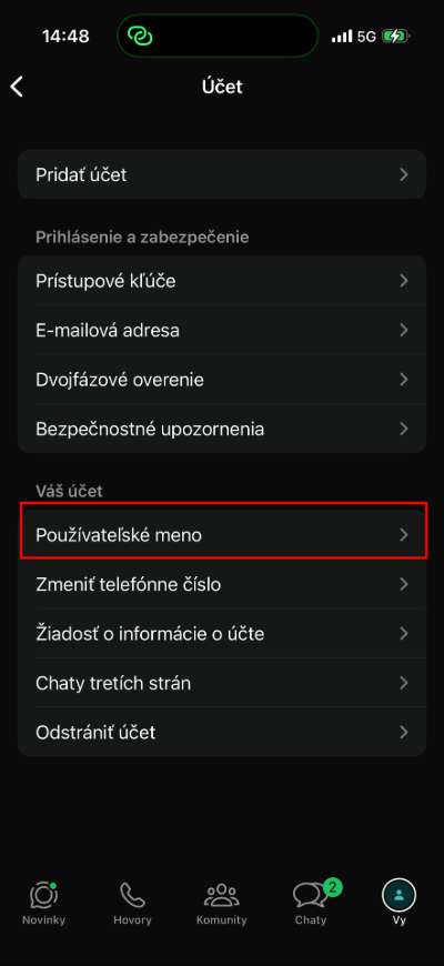 navod whatsapp ako si rezervovat uzivatelske meno_2
