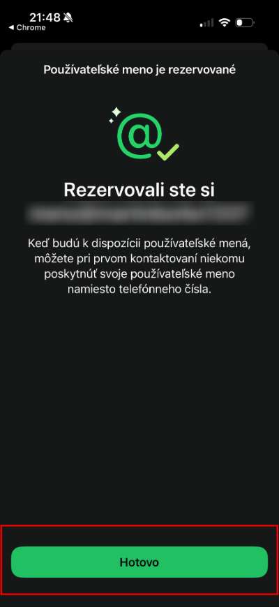 navod whatsapp ako si rezervovat uzivatelske meno_3