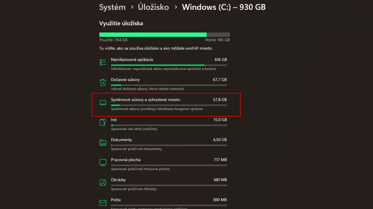 Windows má nečakanú chybu, ktorá ti môže zabrať stovky gigabajtov voľného miesta