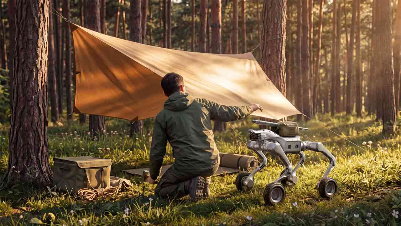 Unitree predstavilo robotického psa As2-W, ktorý vie kráčať aj jazdiť ako vozidlo