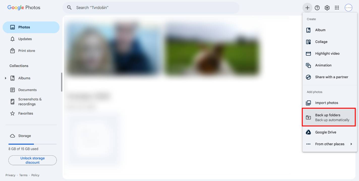 google fotky zalohy z pocitaca