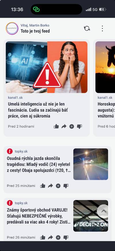 tvoje spravy vypis clankov