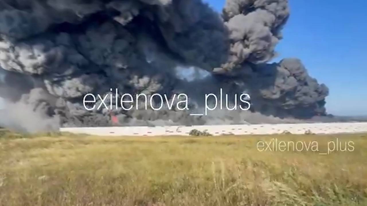 ukrajinsky utok na Saratovsku rafineriu