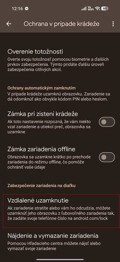 Tieto nastavenia ochránia tvoje dáta v prípade krádeže Android smartfónu