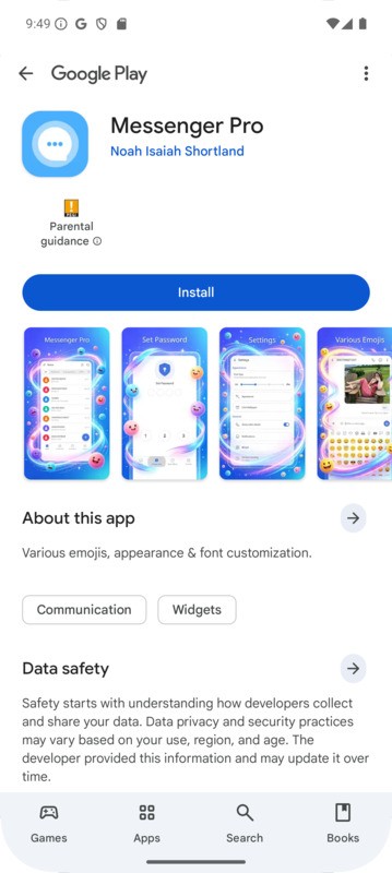 google play podvodna aplikacia