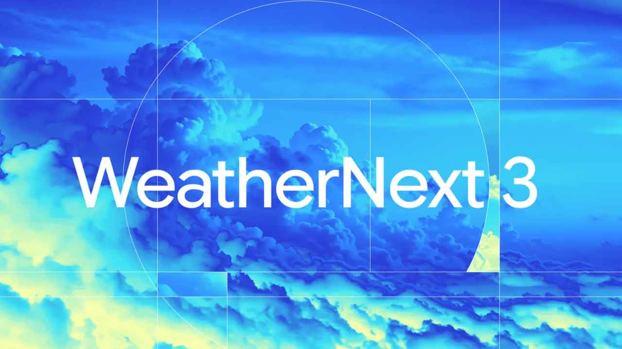 Google predstavil WeatherNext 3, najpokročilejší model na počasie